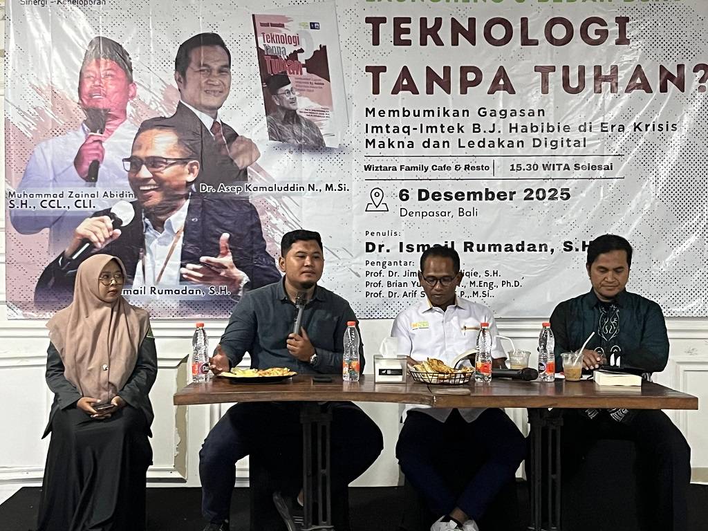 Antusias, Pemuda Bali Padati Launching dan Bedah Buku “Teknologi Tanpa Tuhan?”