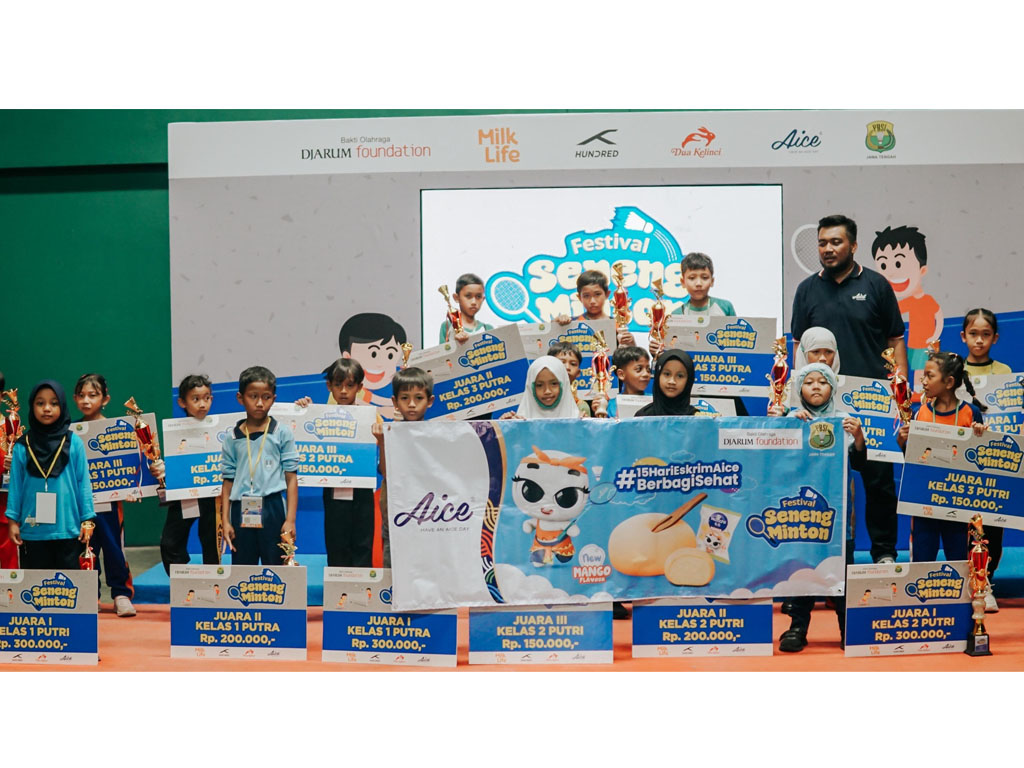 Aice Dukung Olahraga Anak Sejak Dini Lewat SenengMinton Jawa Tengah 2025