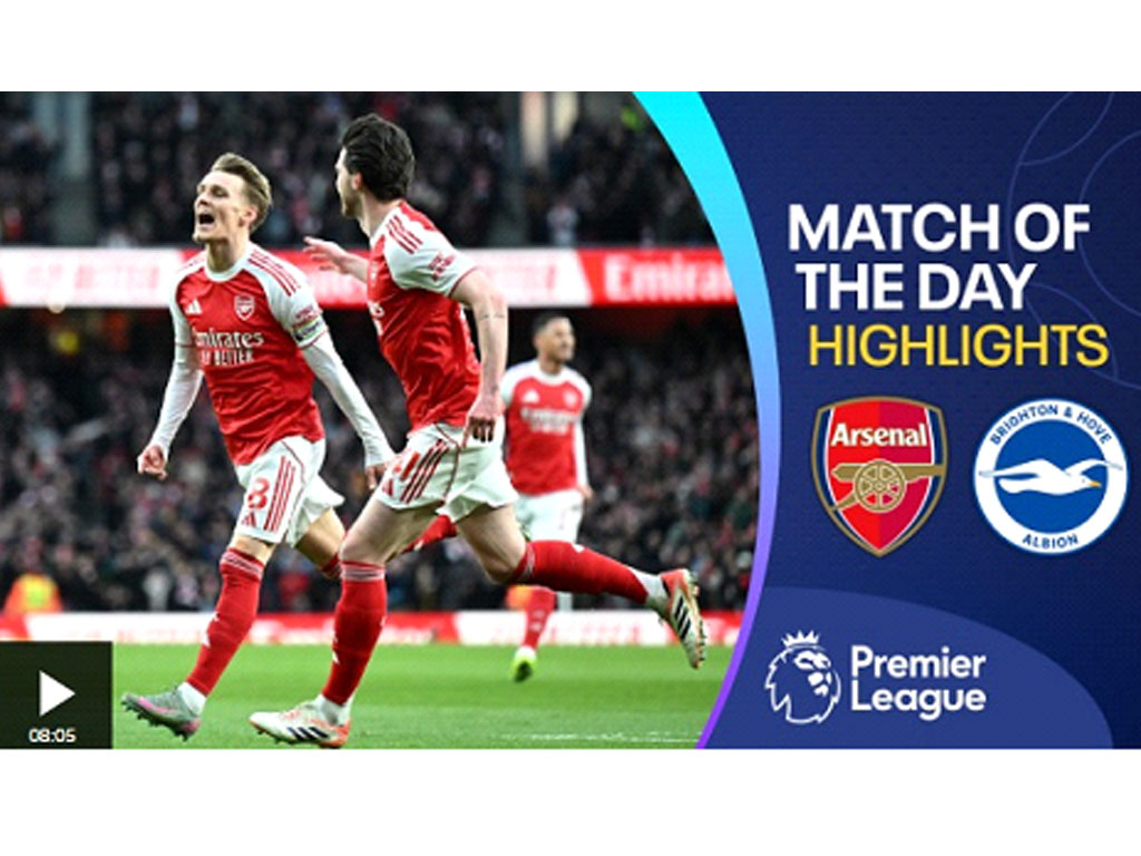 Arsenal Kian Kokoh di Puncak Klasemen Setelah Menang Atas Brighton di Liga Premier Inggris