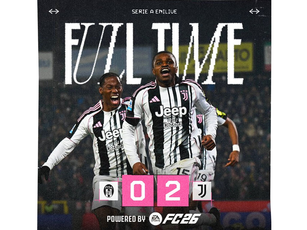 Juventus Bawa Pulang 3 Poin dari Kandang Pisa di Serie A Italia