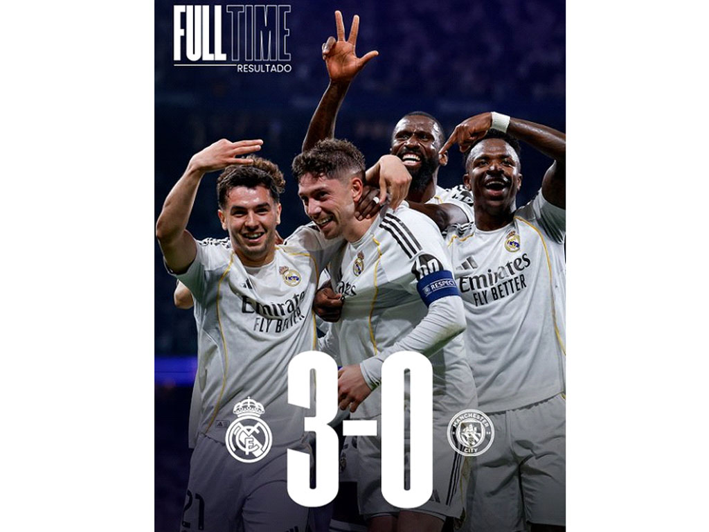 Real Madrid Gilas Manchester City di Leg 1 Babak 16 Besar Liga Champions 2026