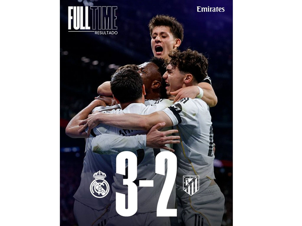 Real Madrid Menang Laga Derby Lawan Rival Atletico Madrid di La Liga Spanyol