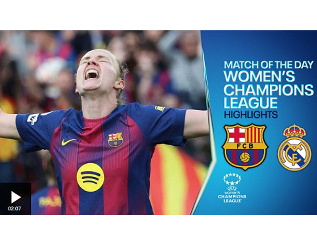 Tim Putri Barcelona Cukur Tim Putri Real Madrid di Liga Champions UEFA Putri