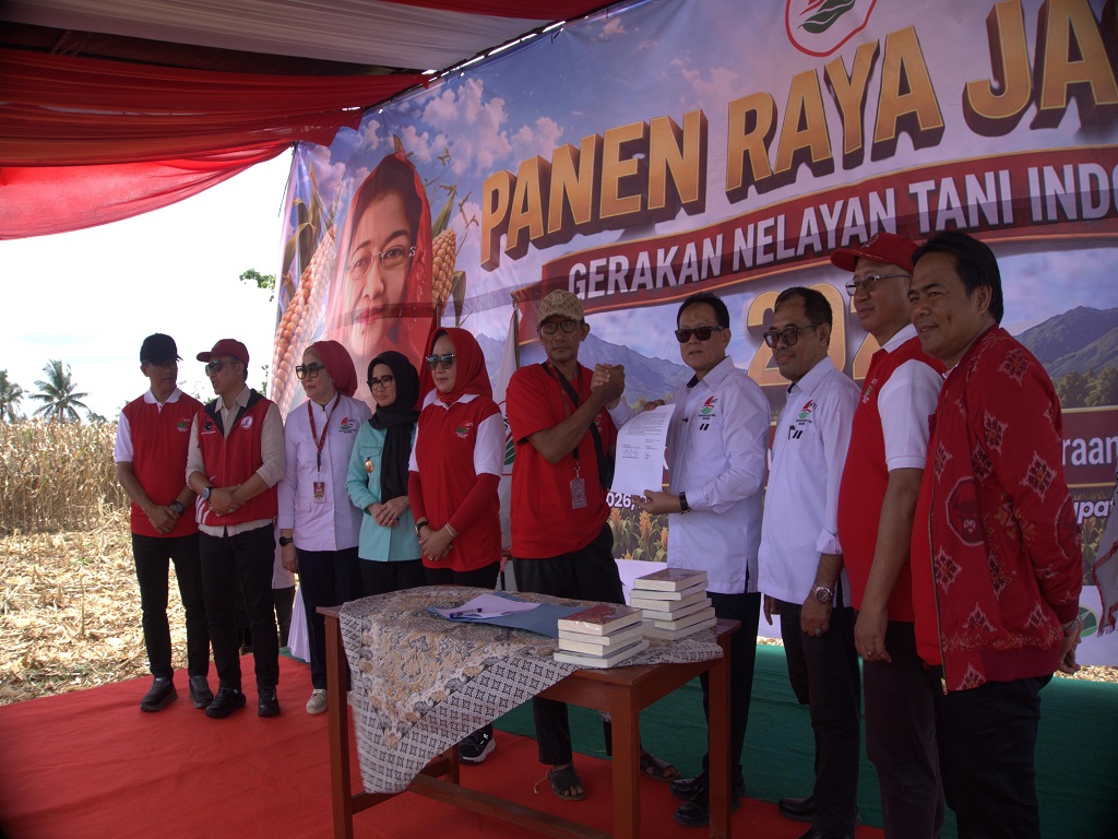 GNTI Panen Raya Jagung di Pesawaran, Dukung Penguatan Ketahanan Pangan