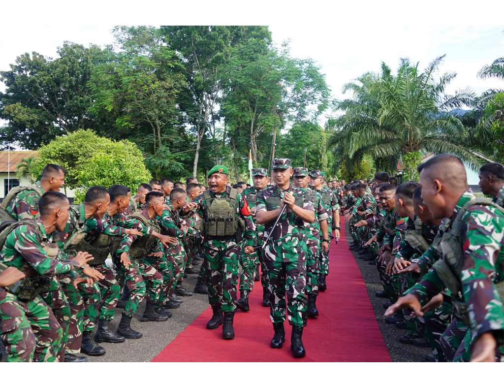 Prajurit TNI AD Yonif 117 Ksatria Yudha Kodam Iskandar Muda Siap Jalankan Misi Suci Pengamanan di Papua