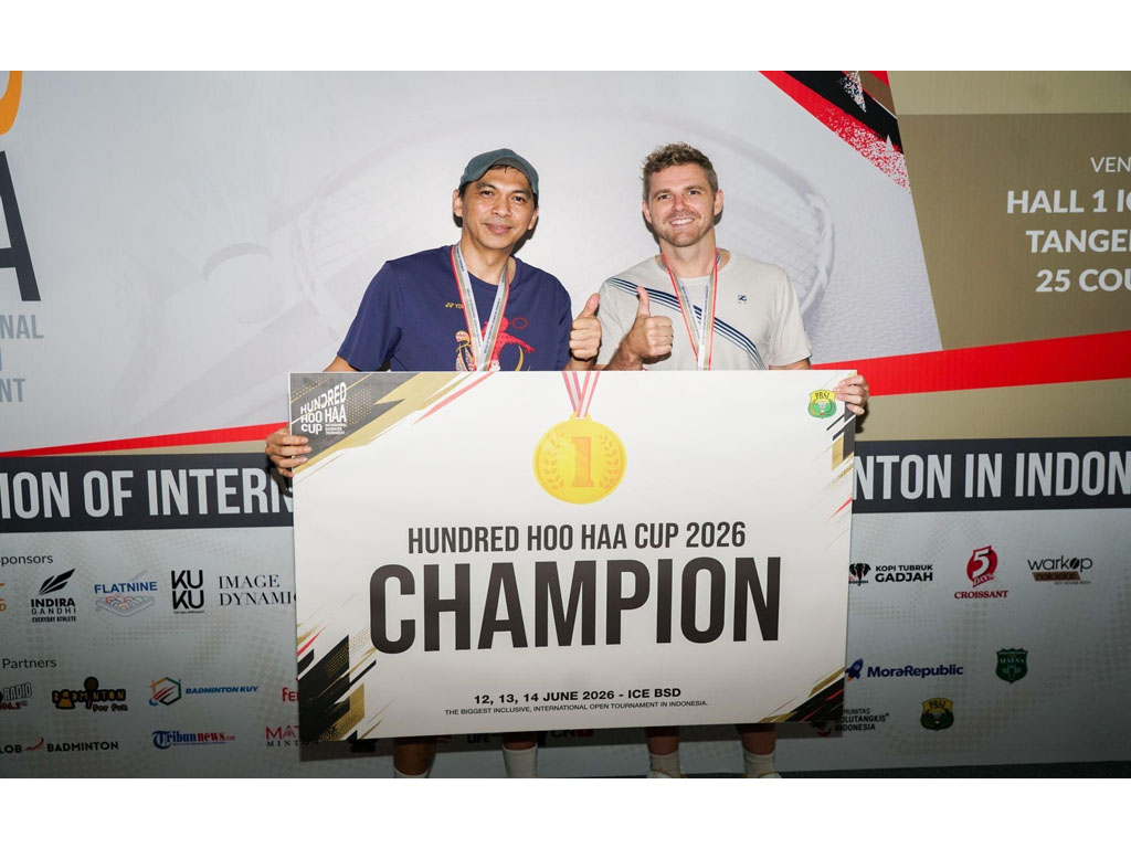 Turnamen Bulutangkis Inklusif Terbuka Internasional Hundred Hoo Haa Cup 2026 Tesmi Berakhir