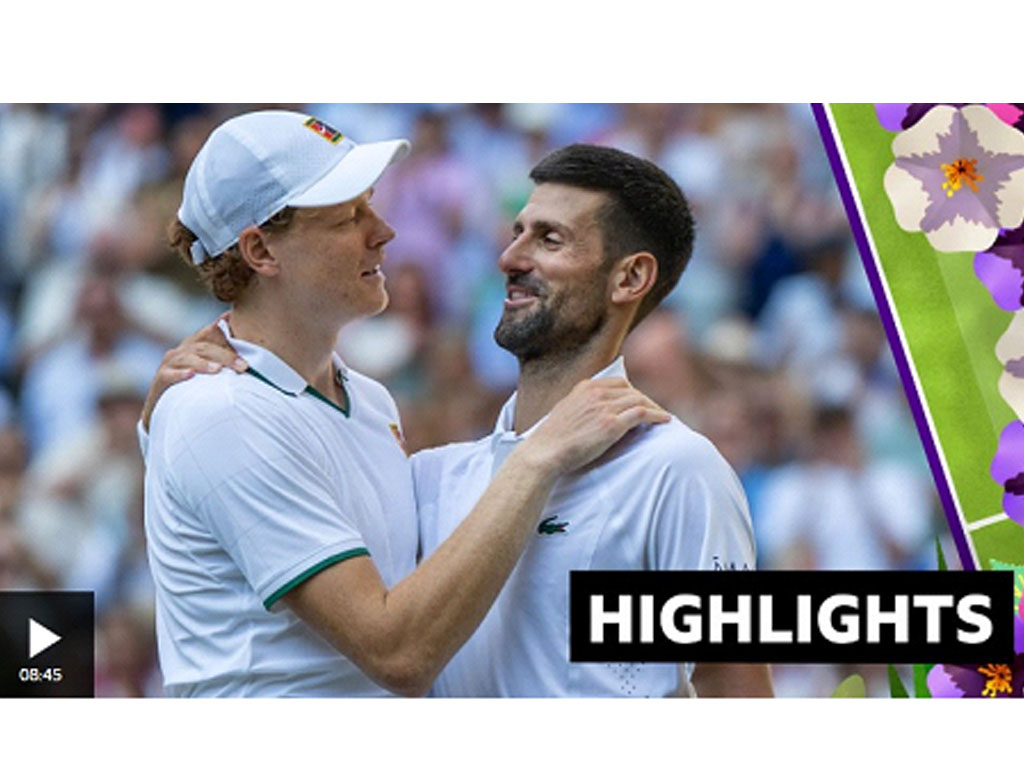 Pukulan Telak Sinner Akhiri Upaya Terbaru Djokovic untuk Cetak Sejarah di Wimbledon