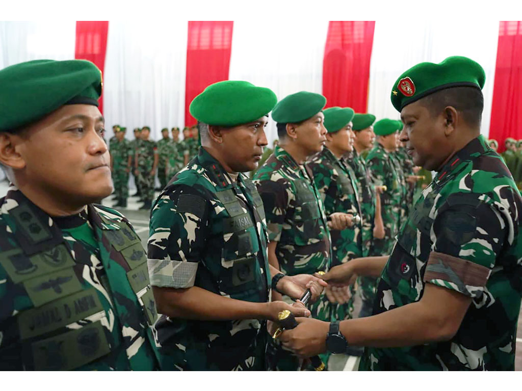 Danrem 011 Lilawangsa Brigjen TNI Ali Imran Pimpin Sertijab Lima Dandim Jajaran Korem Lilawangsa