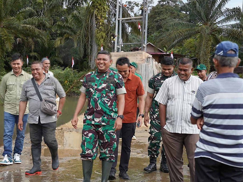 Danrem 011 Lilawangsa Brigjen TNI Ali Imran: TNI AD Terus Bekerja Keras Rampungkan Jembatan Pascabencana