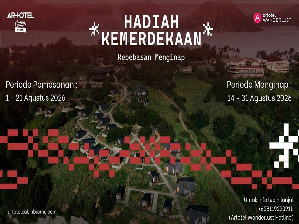 ARTOTEL Cabin Bromo Hadirkan “Hadiah Kemerdekaan” untuk Merayakan Semangat Kebebasan