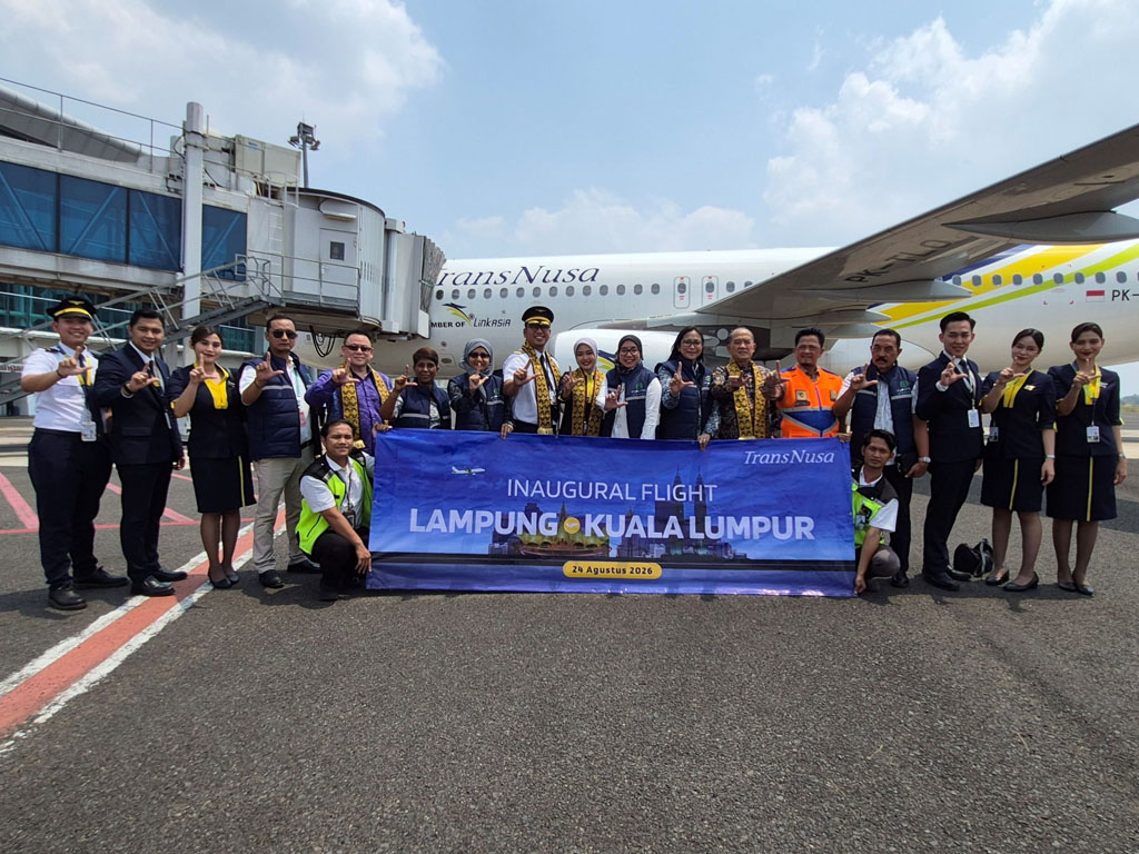 Transnusa Resmikan Penerbangan Jakarta-Lampung dan Lampung-Kuala Lumpur