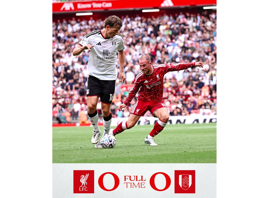 Liverpool Hanya Bisa Bermain Imbang Lawan Fulham di Liga Premier Inggris 2026/2027